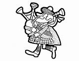Scottish Bagpipes Coloringsky sketch template