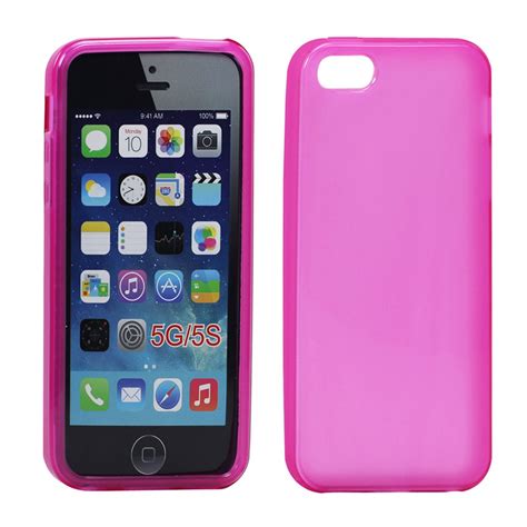 Wholesale Iphone 5 5s Matte Tpu Gel Case Pink