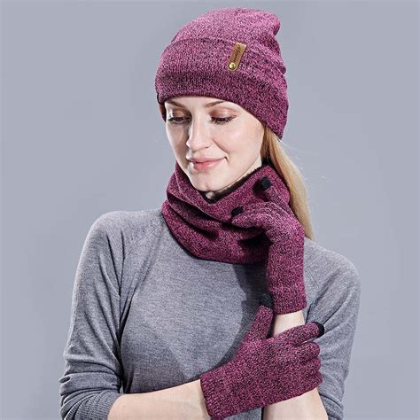 pcs skullies beanie muts sjaal handschoenen voor mannen en vrouwen winter outdoor warme dikke