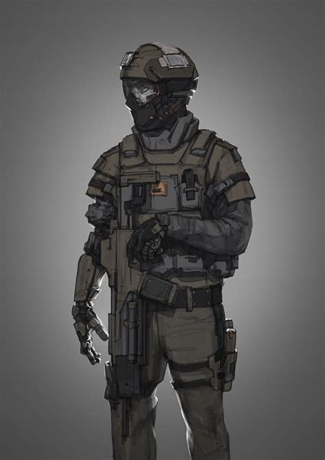 soldier egor danilov future soldier sci fi concept art armor concept