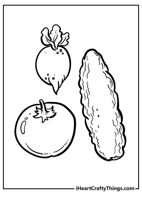 root vegetables coloring pages