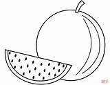 Coloring Watermelon Drawing Line Melon Watermelons Water Printable Draw Fruit Drawings Fruits Getdrawings Dot Paintingvalley Categories Supercoloring sketch template