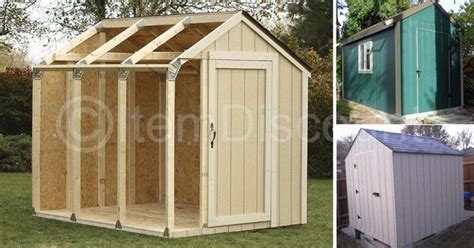 shed garage kit plans steel brackets connectors frame