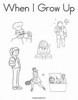 Coloring Grow When Pages Occupations Kids Color Growing Print Printable Noodle People Book Twisty Clipart sketch template