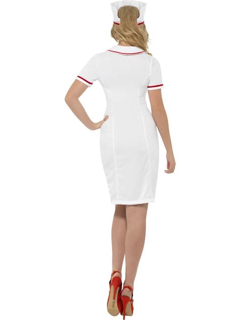 White Zip Up Nurse Costume