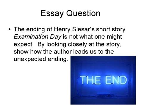 examination day henry slesar prediction task
