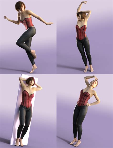 Classic Pin Up Standing Poses For Genesis 3 Female S Daz 3d