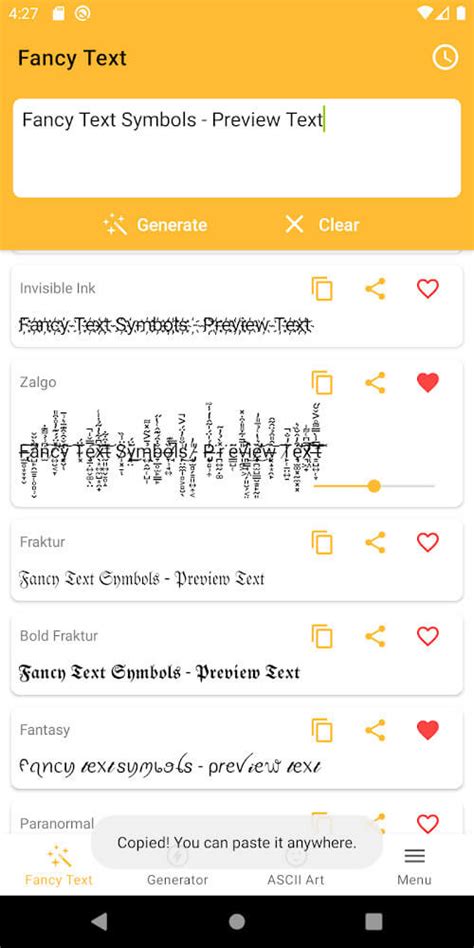 fancy text symbols  apk mod premium unlocked