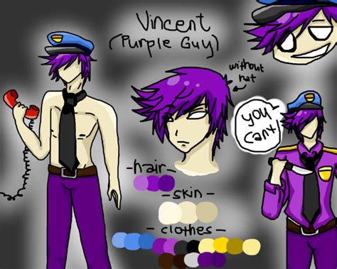 Purple Guy Vincent Anime Version By Yaoiismybet On