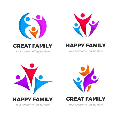 family logos collections pack   logos  shurvirm codester