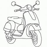 Vespa Colorear Colorare Skuter Dibujos Disegni Druku Wydruku Motonetas Lambretta Motas Dimensi Gambar Wodny Motos Scooter Kolorowanka Disegnare Tatuagem Holz sketch template