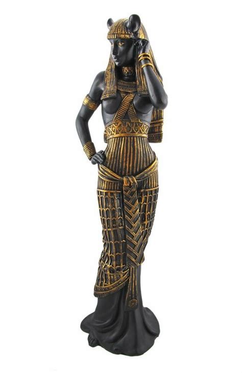 Pretty Black Ancient Egyptian Goddess Bastet Cat Lady