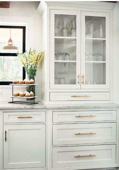 White Glass Front Kitchen Cabinets How To Utilize Glass Front