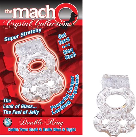 The Macho Crystal Collection Double Ring Clear 2239 Nasstoys