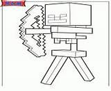 Minecraft Coloring Pages Printable Arrow Skeleton Horse Book Print Game sketch template