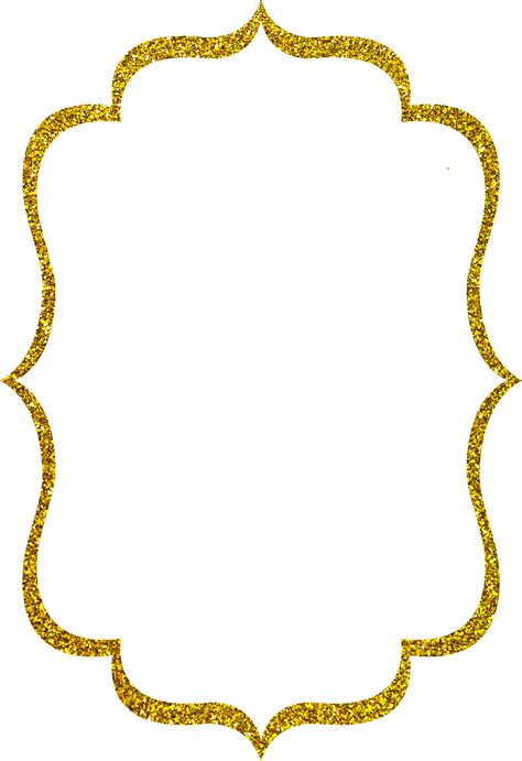 glitter frame png hd isolated png mart