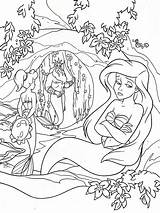 Ariel Coloring Pages Disney Getdrawings Adults sketch template