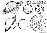Coloring Planet Pages Planets Printable Space Kids Sheet Science Print Different sketch template