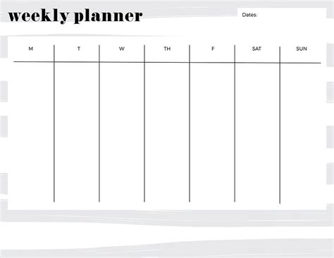 printable calendar  week calendar printables  templates
