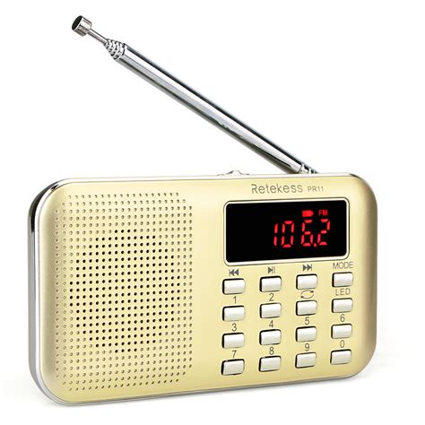 portable rechargeable radio digital display radio  fm  support tf card  shopping