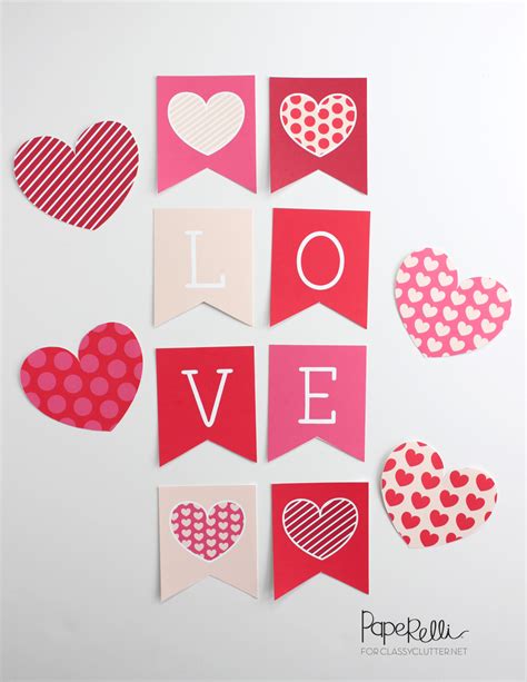 valentine decorations printables printable templates