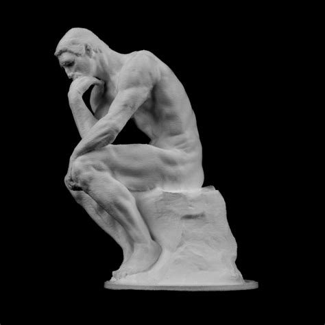 3d printable the thinker at the musée rodin france by musée rodin