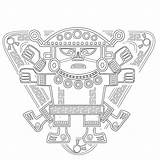 Inca Tribal Aztec Papan sketch template