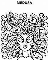 Coloring Medusa Snake Pages Hairs Netart Hades Drawing Greek Book Monster Super Color Getdrawings sketch template