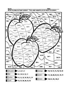 basic multiplication coloring worksheets coloring pages