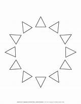 Planerium Triangles sketch template