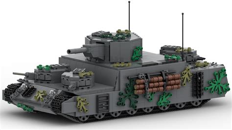 lego moc    dgb version japanese super heavy tank  supercacti rebrickable build