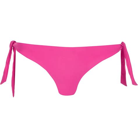 Lyst River Island Bright Pink Tie Side Bikini Bottoms In Pink