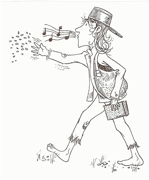 printable johnny appleseed coloring pages coloring home