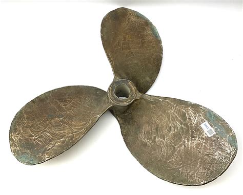 large  heavy ships brass  blade propeller unmarked dcm musical scientific