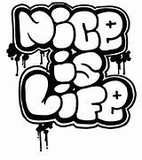 Graffiti Coloring Pages Nice Life Adults Teens Kids sketch template