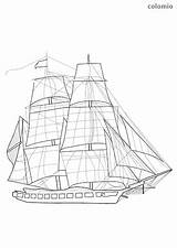 Frigate Sailling Ships Sheets Titanic Speedboat sketch template
