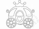 Carriage Coloring Princess Cinderella Pumpkin Coach Printable Drawing Pages Template Birthday Book Bubakids Kids Cartoon Little Choose Board Happy Coloringpage sketch template