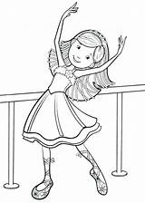 Colorear Angelina Ballerina Bailarina Escolha Dancer sketch template