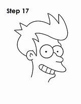 Draw Fry Futurama Sketch Step Yourself Awesome Easydrawingtutorials sketch template
