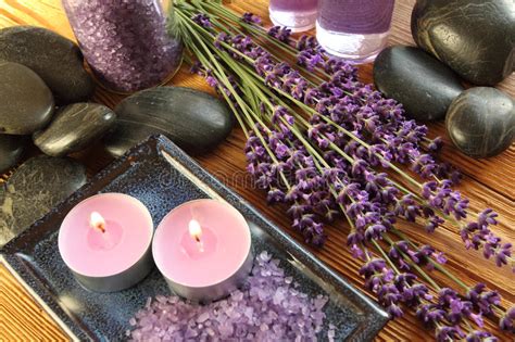 lavender spa stock photo image  aroma relax composition