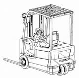 Lift Coloring Truck Fork Drawing Lifted Pages Getdrawings sketch template