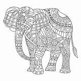 Coloring Elephant Pages Adult Mandala Printable Tribal Colouring Elephants Mandalas Books Turkey Cute Baby Getcolorings Stress sketch template