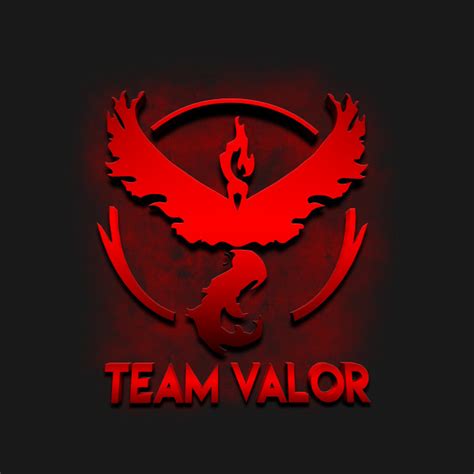 Pokemon Go Team Valor Design Pokemon Go Team Valor Red