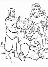 Coloring Bear Brother Pages Kids sketch template
