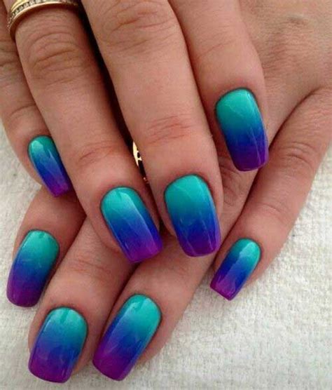 Must See Ombre Colored Nail Designs