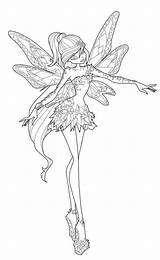 Winx Tynix Coloring Pages Print Bloom Color Kids sketch template