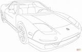 Nsx Acura sketch template