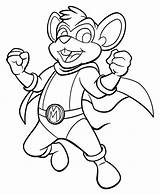 Mouse Danger Pages Coloring Template sketch template