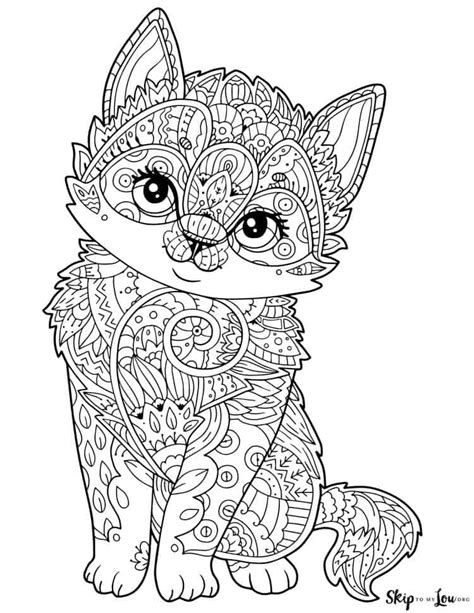 cat coloring page skip   lou coloring home