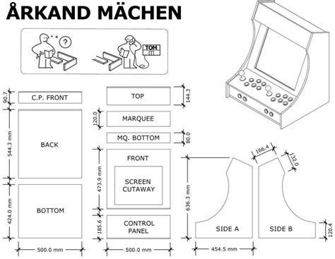 construction du barcade arcade machine arcade cabinet plans arcade